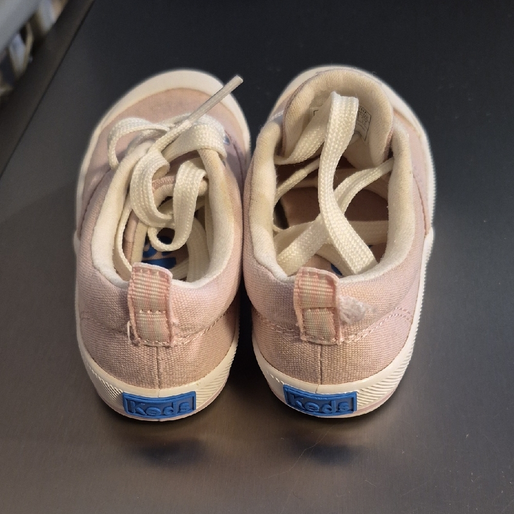 Keds Kids Light Pink Canvas Sneakers
